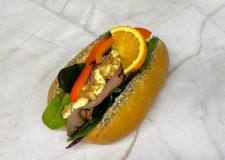 Mjuk baguette Rostbiff
